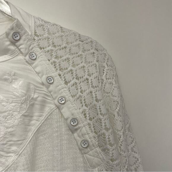 Free People Sweetest Thing Thermal Top Size Medium - Picture 10 of 15